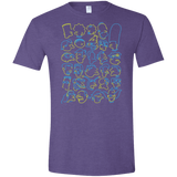 T-Shirts Heather Purple / S SIMPSONS Men's Semi-Fitted Softstyle