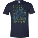 T-Shirts Navy / X-Small SIMPSONS Men's Semi-Fitted Softstyle