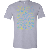 T-Shirts Sport Grey / X-Small SIMPSONS Men's Semi-Fitted Softstyle