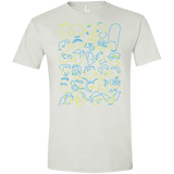 T-Shirts White / X-Small SIMPSONS Men's Semi-Fitted Softstyle