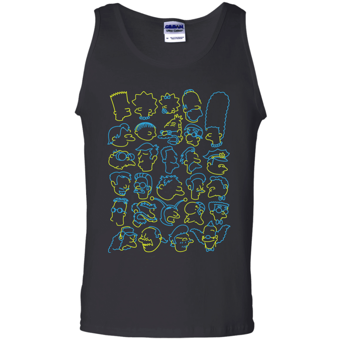 T-Shirts Black / S SIMPSONS Men's Tank Top