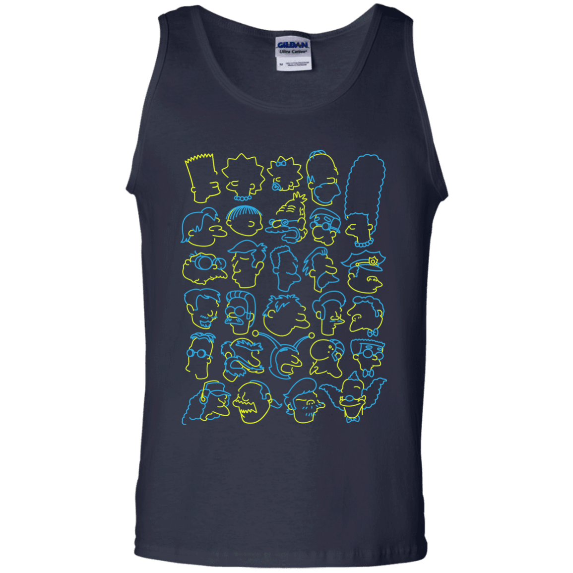 T-Shirts Navy / S SIMPSONS Men's Tank Top