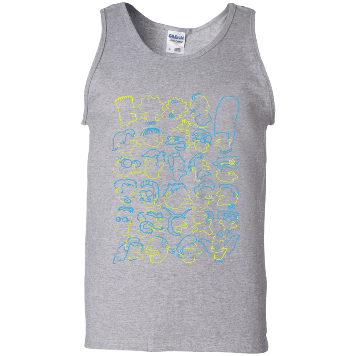 T-Shirts Sport Grey / S SIMPSONS Men's Tank Top