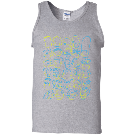 T-Shirts Sport Grey / S SIMPSONS Men's Tank Top