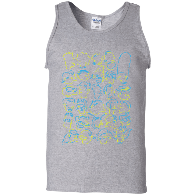 T-Shirts Sport Grey / S SIMPSONS Men's Tank Top
