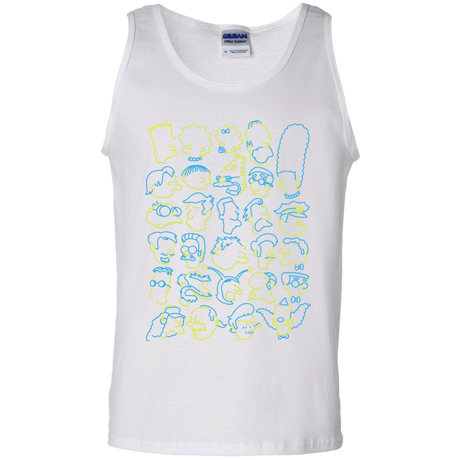 T-Shirts White / S SIMPSONS Men's Tank Top