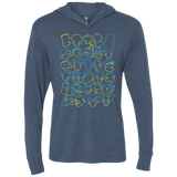 SIMPSONS Triblend Long Sleeve Hoodie Tee
