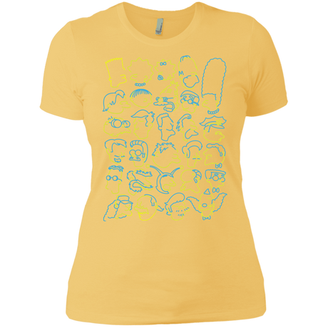 T-Shirts Banana Cream/ / X-Small SIMPSONS Women's Premium T-Shirt