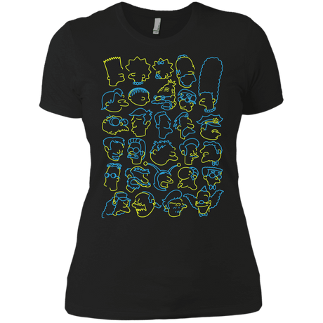 T-Shirts Black / X-Small SIMPSONS Women's Premium T-Shirt