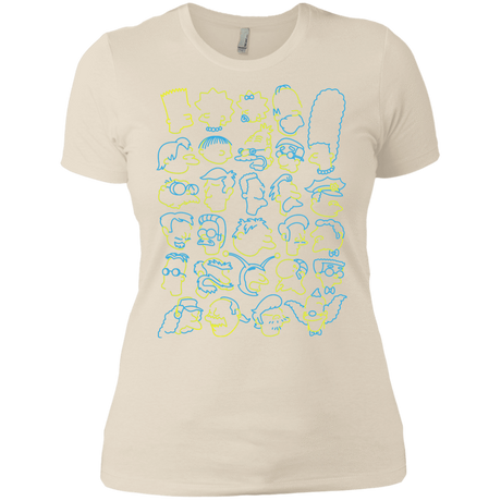 T-Shirts Ivory/ / X-Small SIMPSONS Women's Premium T-Shirt