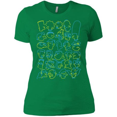 T-Shirts Kelly Green / X-Small SIMPSONS Women's Premium T-Shirt
