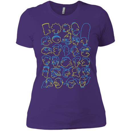 T-Shirts Purple Rush/ / X-Small SIMPSONS Women's Premium T-Shirt