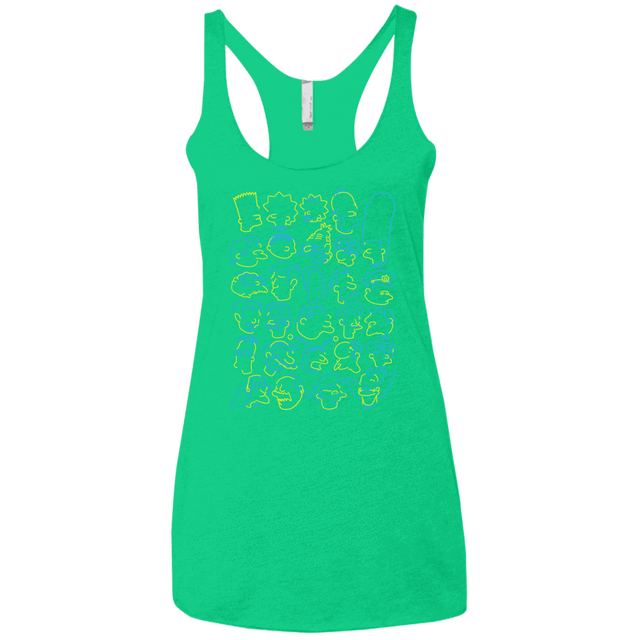 T-Shirts Envy / X-Small SIMPSONS Women's Triblend Racerback Tank