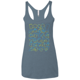 T-Shirts Indigo / X-Small SIMPSONS Women's Triblend Racerback Tank