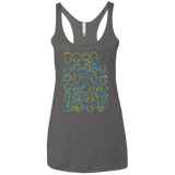 T-Shirts Premium Heather / X-Small SIMPSONS Women's Triblend Racerback Tank