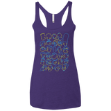 T-Shirts Purple Rush / X-Small SIMPSONS Women's Triblend Racerback Tank