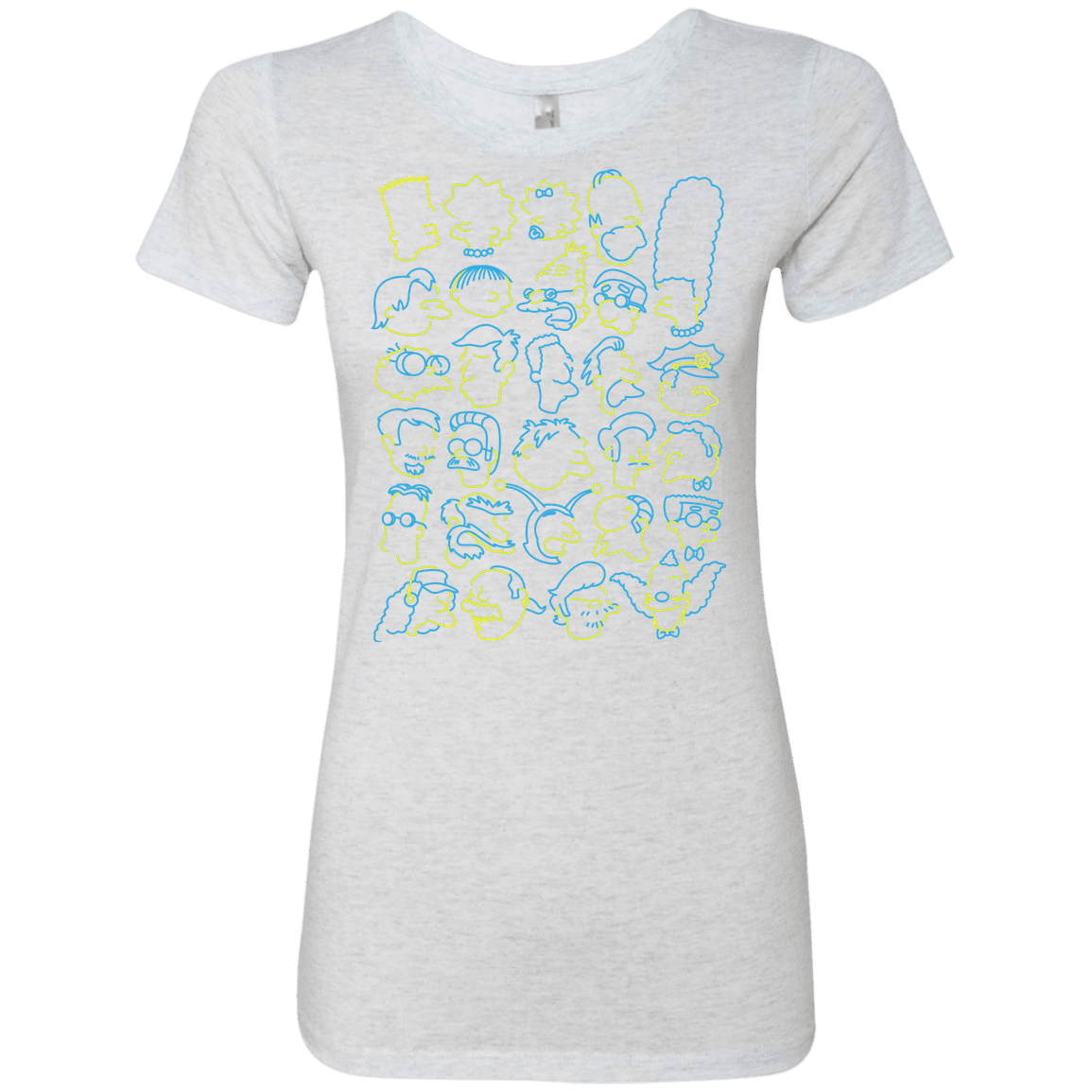 T-Shirts Heather White / S SIMPSONS Women's Triblend T-Shirt