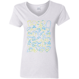 T-Shirts White / S SIMPSONS Women's V-Neck T-Shirt