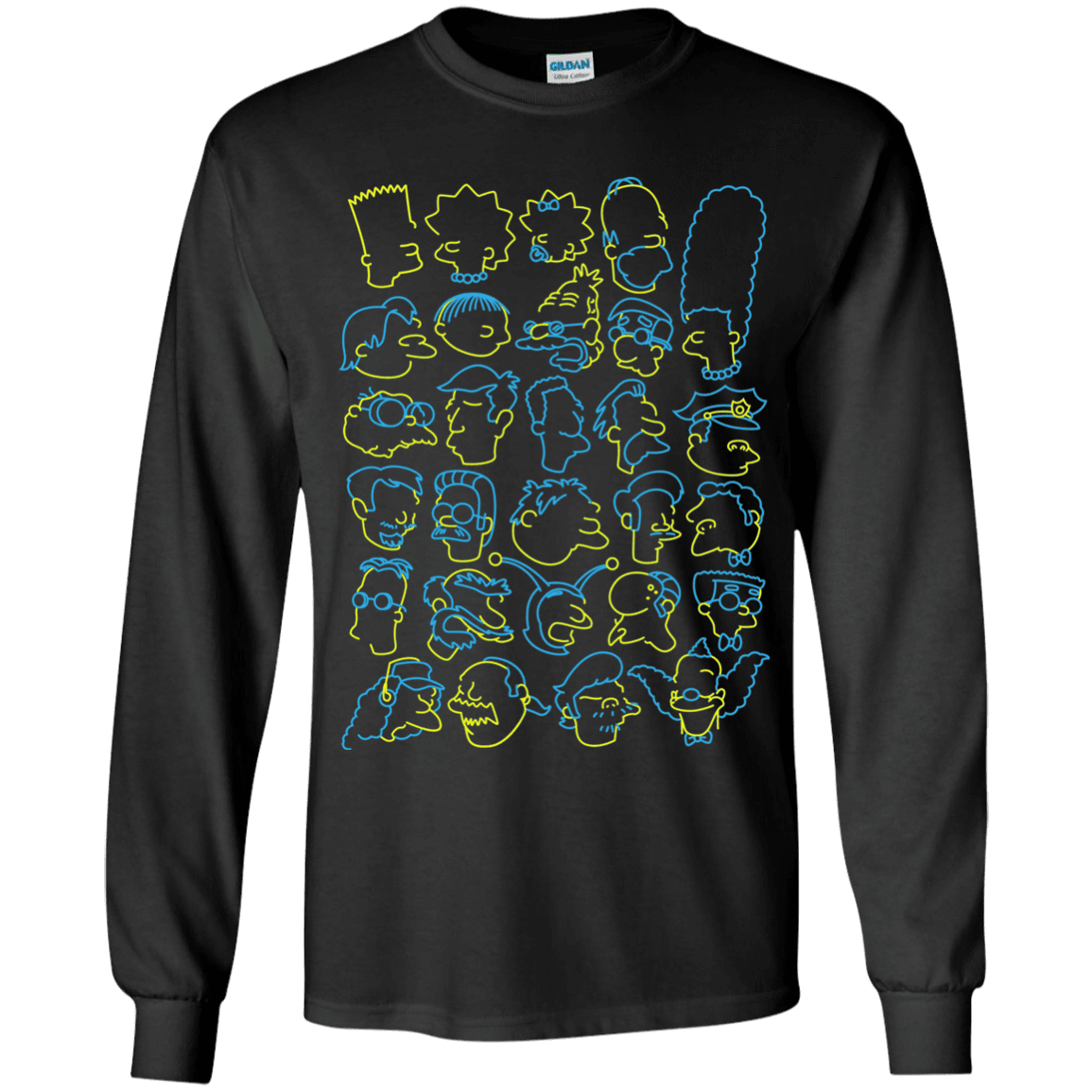 T-Shirts Black / YS SIMPSONS Youth Long Sleeve T-Shirt