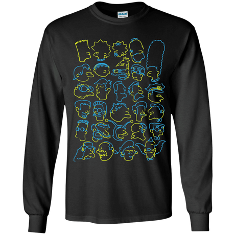 T-Shirts Black / YS SIMPSONS Youth Long Sleeve T-Shirt