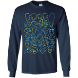 T-Shirts Navy / YS SIMPSONS Youth Long Sleeve T-Shirt