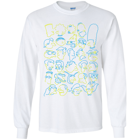 T-Shirts White / YS SIMPSONS Youth Long Sleeve T-Shirt