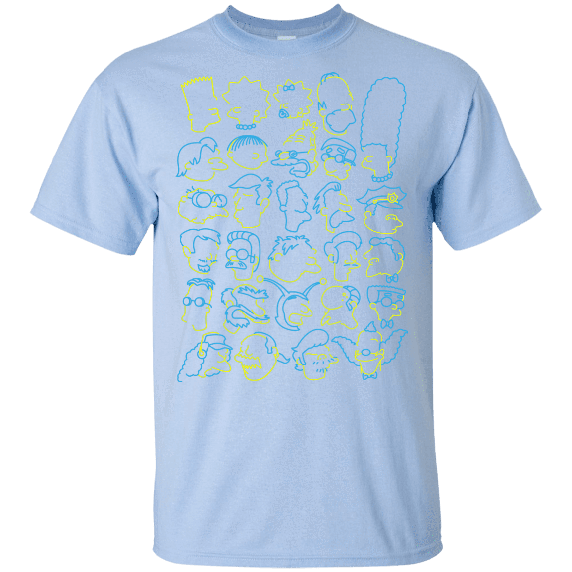 T-Shirts Light Blue / YXS SIMPSONS Youth T-Shirt