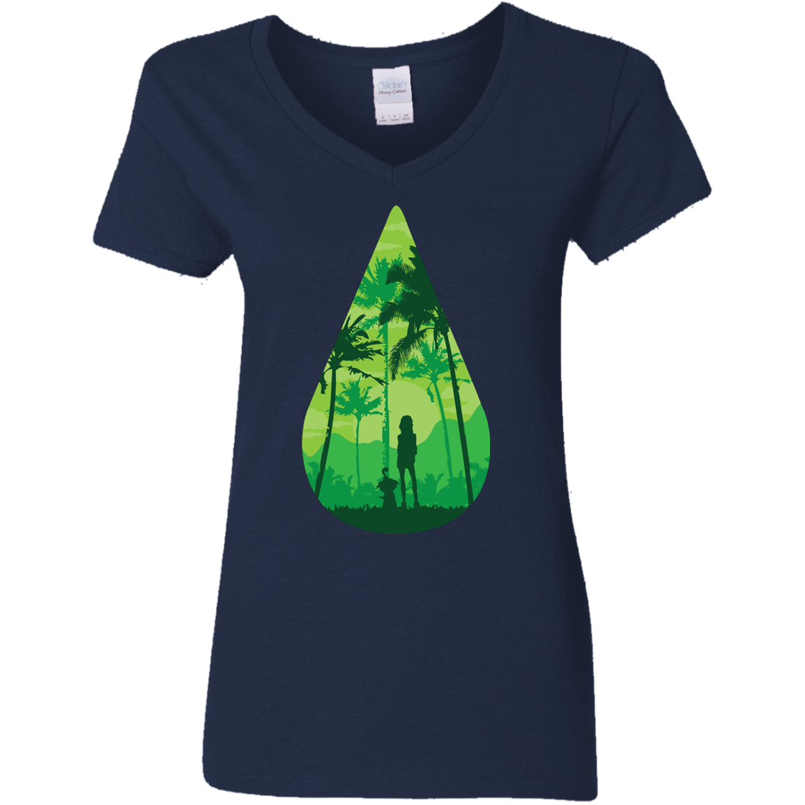 T-Shirts Navy / S Sincerity Women's V-Neck T-Shirt