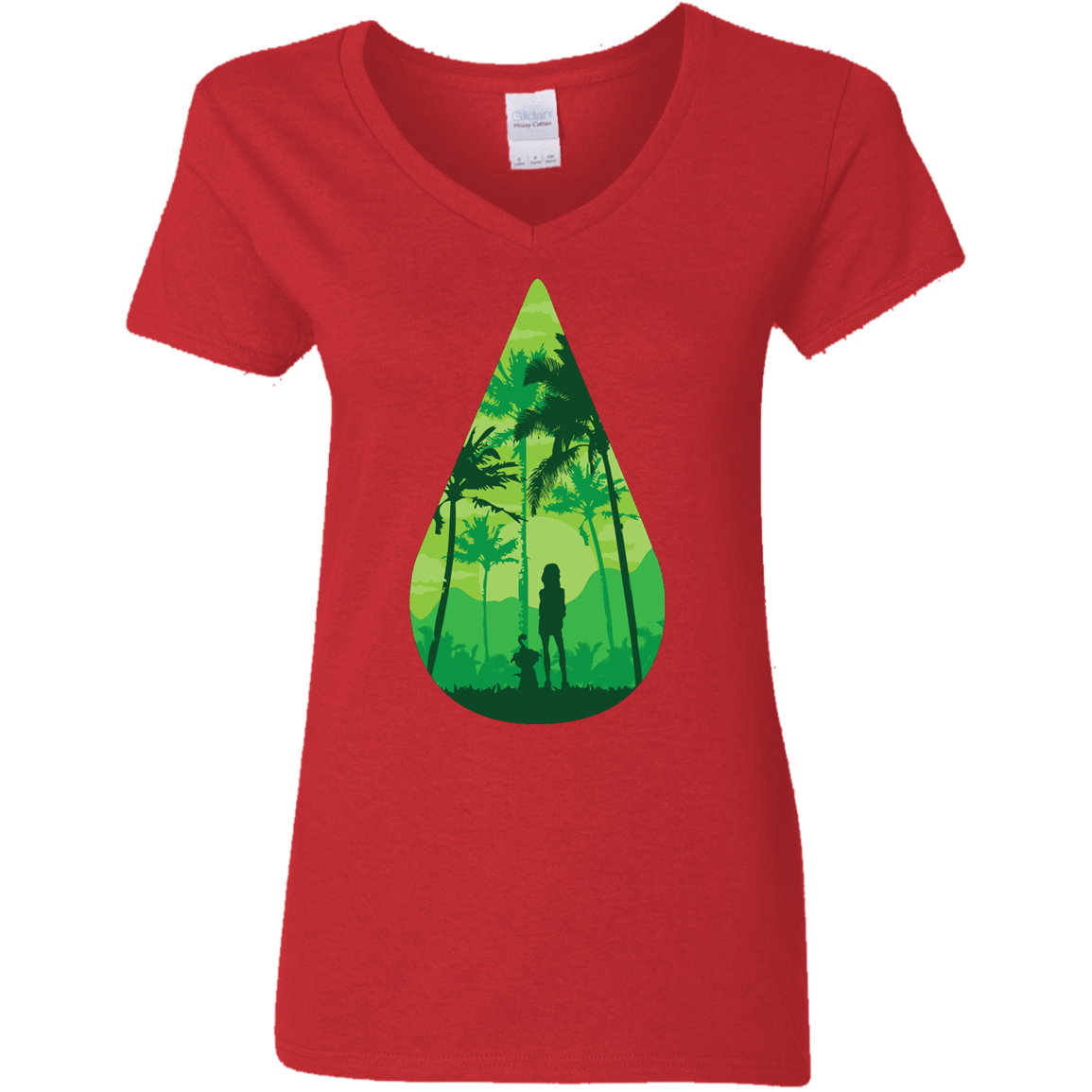 T-Shirts Red / S Sincerity Women's V-Neck T-Shirt