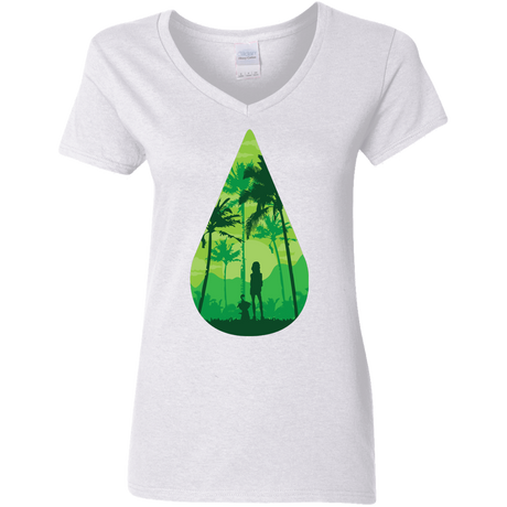 T-Shirts White / S Sincerity Women's V-Neck T-Shirt