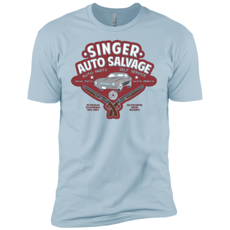 T-Shirts Light Blue / YXS Singer Auto Salvage Boys Premium T-Shirt