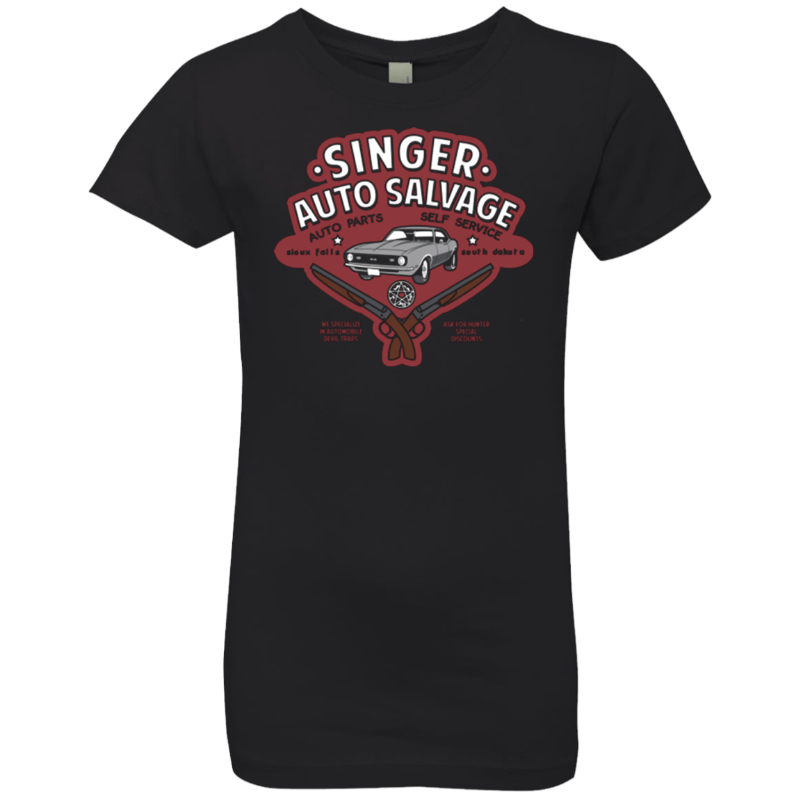 T-Shirts Black / YXS Singer Auto Salvage Girls Premium T-Shirt