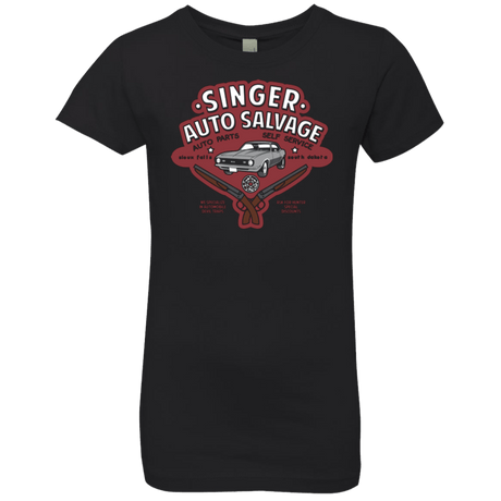 T-Shirts Black / YXS Singer Auto Salvage Girls Premium T-Shirt