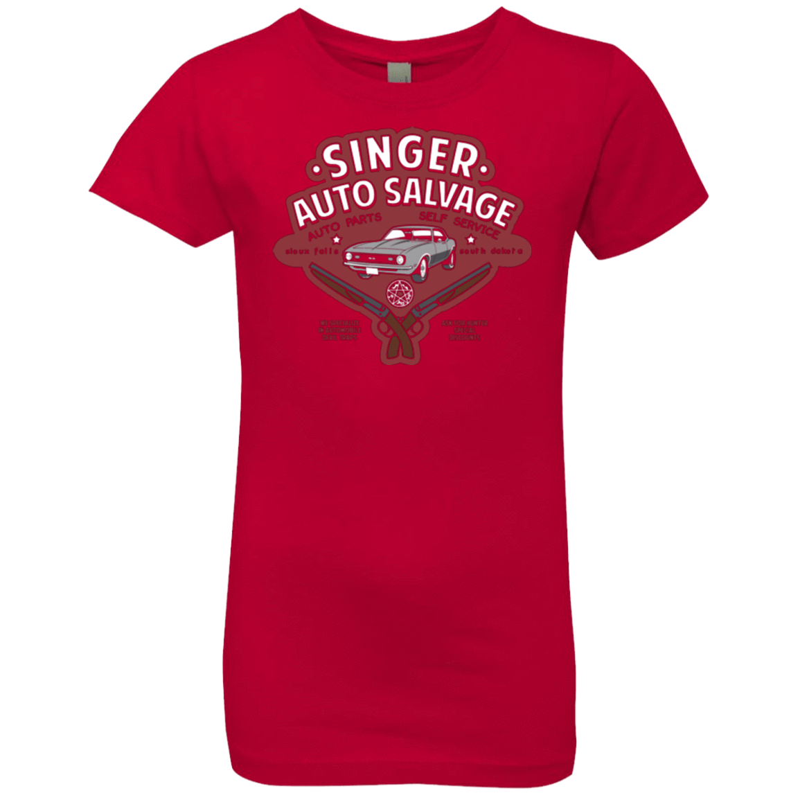 T-Shirts Red / YXS Singer Auto Salvage Girls Premium T-Shirt
