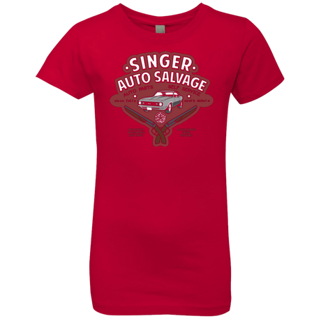 T-Shirts Red / YXS Singer Auto Salvage Girls Premium T-Shirt