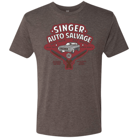 T-Shirts Macchiato / Small Singer Auto Salvage Men's Triblend T-Shirt