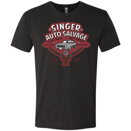 T-Shirts Vintage Black / Small Singer Auto Salvage Men's Triblend T-Shirt