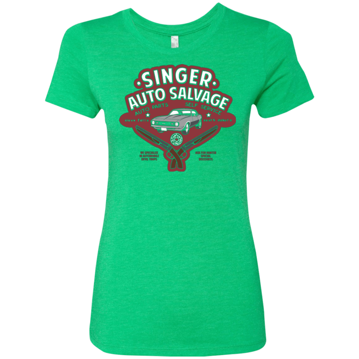 T-Shirts Envy / Small Singer Auto Salvage Women's Triblend T-Shirt