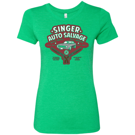 T-Shirts Envy / Small Singer Auto Salvage Women's Triblend T-Shirt