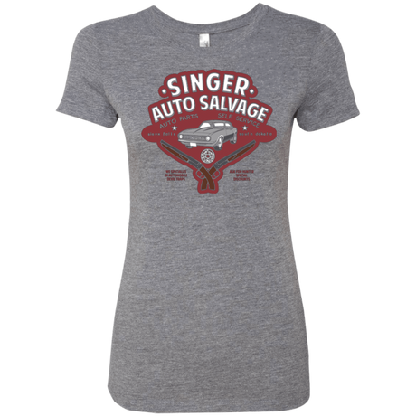 T-Shirts Premium Heather / Small Singer Auto Salvage Women's Triblend T-Shirt