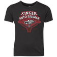 T-Shirts Vintage Black / YXS Singer Auto Salvage Youth Triblend T-Shirt