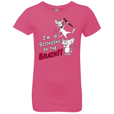 T-Shirts Hot Pink / YXS Singing In The Brain Girls Premium T-Shirt