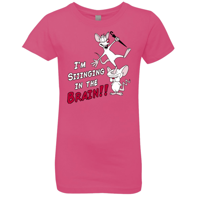 T-Shirts Hot Pink / YXS Singing In The Brain Girls Premium T-Shirt