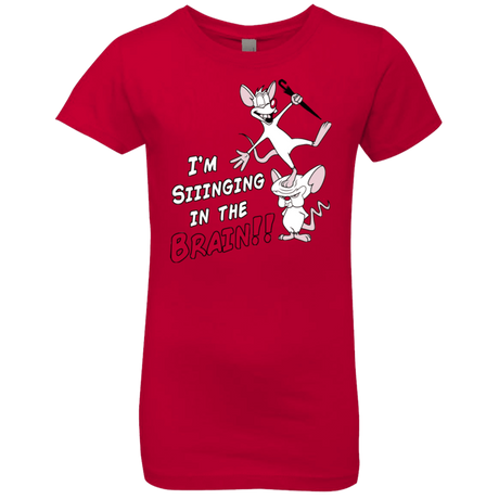 T-Shirts Red / YXS Singing In The Brain Girls Premium T-Shirt