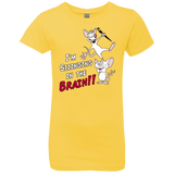 T-Shirts Vibrant Yellow / YXS Singing In The Brain Girls Premium T-Shirt