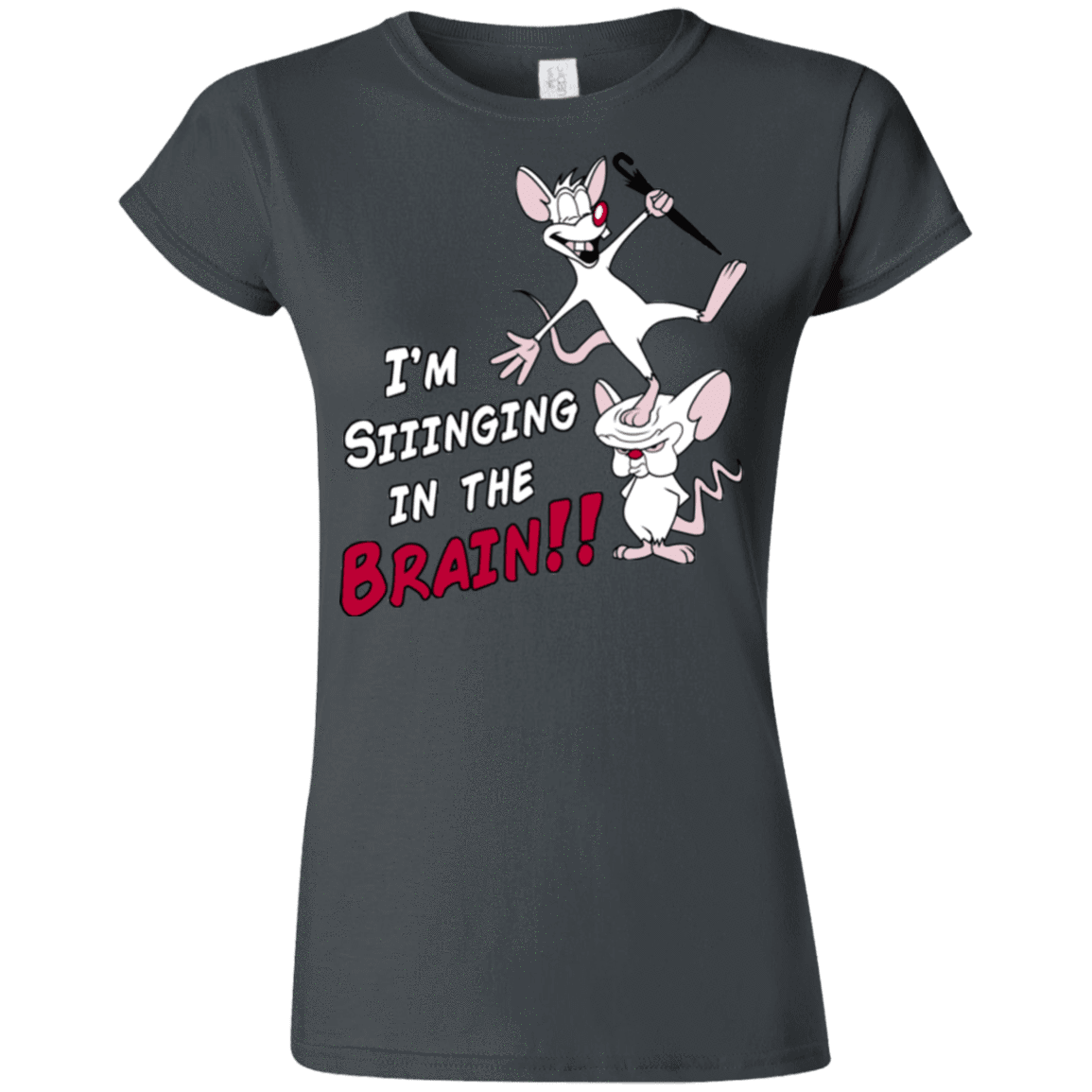 T-Shirts Charcoal / S Singing In The Brain Junior Slimmer-Fit T-Shirt