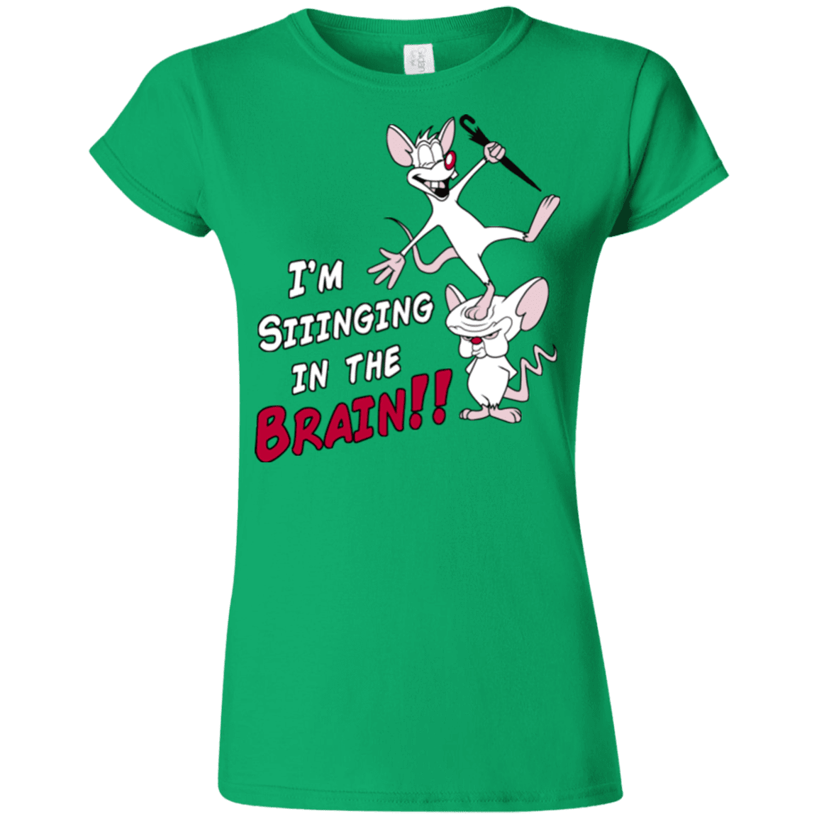 T-Shirts Irish Green / S Singing In The Brain Junior Slimmer-Fit T-Shirt