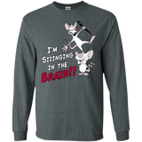 T-Shirts Dark Heather / S Singing In The Brain Men's Long Sleeve T-Shirt