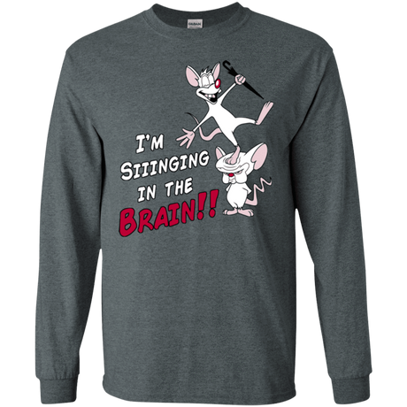 T-Shirts Dark Heather / S Singing In The Brain Men's Long Sleeve T-Shirt