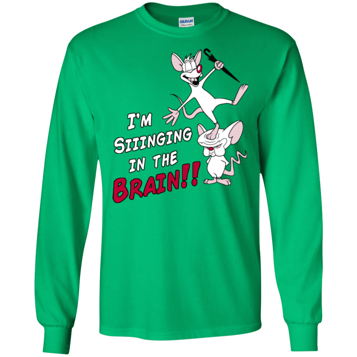 T-Shirts Irish Green / S Singing In The Brain Men's Long Sleeve T-Shirt